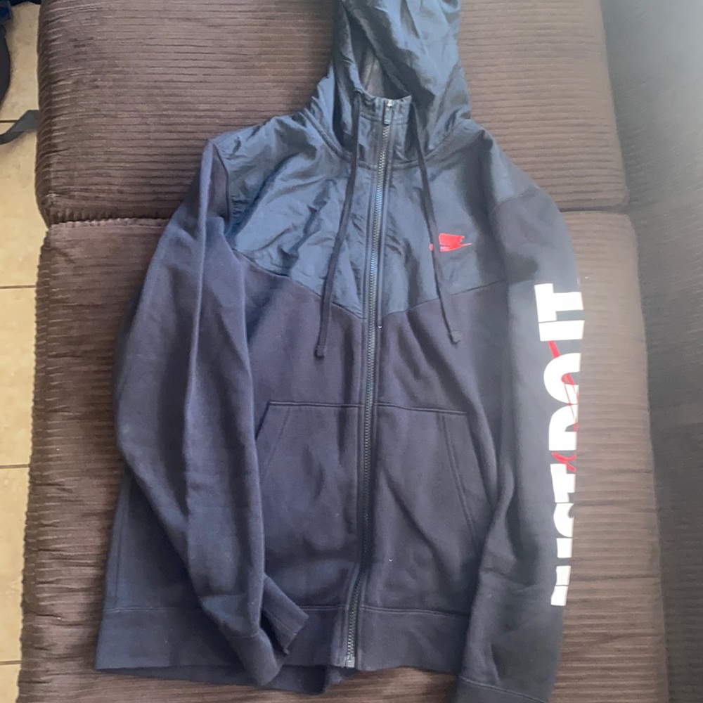 Nike fleece rain zipper hoodie